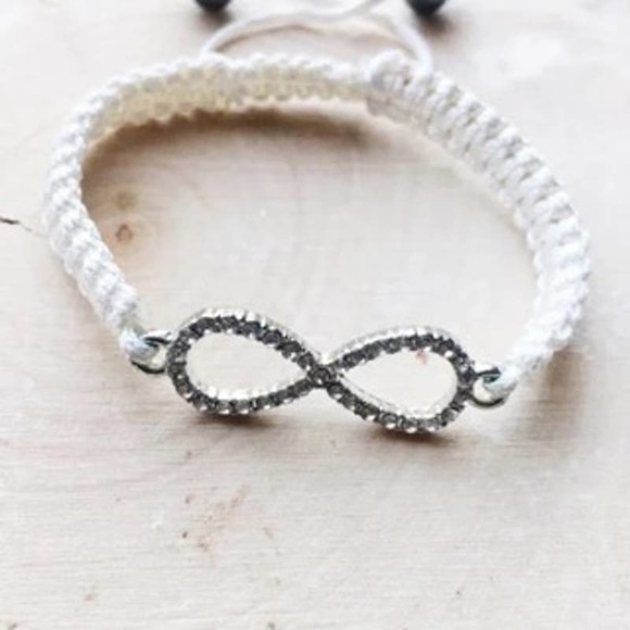 Infinity Bracelet Adjustable Macrame Love Friendship Boho - Picture 2 of 4